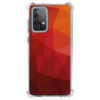 Shockproof Case voor Samsung Galaxy A52 4G/5G Polygon Red