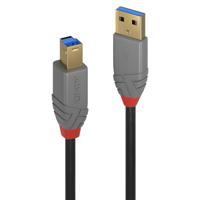 LINDY USB-kabel USB 3.2 Gen1 (USB 3.0 / USB 3.1 Gen1) USB-A stekker, USB-B stekker 3.00 m Zwart 36743 - thumbnail