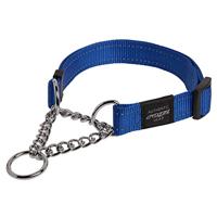 Rogz Utility hondenhalsband, reflecterend, 1,9 cm, Utility., Large, blauw