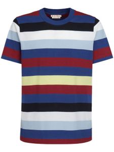 Marni lot de trois t-shirts en coton à rayures - Bleu