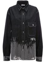 JW Anderson chemise en jean à détail de clous - Gris - thumbnail