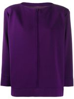 Saint Laurent Pre-Owned cardigan à coupe boxy - Violet