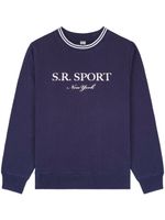 Sporty & Rich sweat à logo imprimé - Bleu - thumbnail