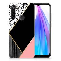 Xiaomi Redmi Note 8T TPU Hoesje Zwart Roze Vormen