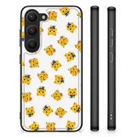 Back Case voor Samsung Galaxy S23 Katten Emojis - thumbnail