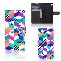 Sony Xperia XA Ultra Book Case Blokken Kleurrijk