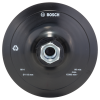 Bosch Accessoires Rubber schuurplateau voor haakse slijpmachines, klithechtsysteem | 115mm - 2609256271