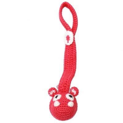 natureZOO fopspeenketting Mr. Hippo bamboestof 20 cm natureZOO fopspeenketting Mr. Hippo bamboestof 20 cm