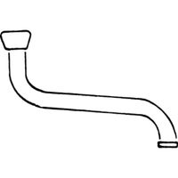 Ideal Standard Onderdelen draaibare onderuitloop 1/2"x130mm chroom F963101AA