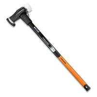 Fiskars 1001703 Kloofhamer (gesmeed), 2-in-1: bijl en hamer, gewicht: 3,9 kg, gehard staal/glasvezelversterkte kunststof, Safe-T, X39,3000 g,Zwart/Oranje