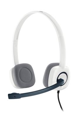 H150 - Headset - Stereo - op oor - met bekabeling - 3.5 mm jack aansluiting - wit