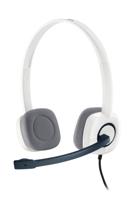 H150 - Headset - Stereo - op oor - met bekabeling - 3.5 mm jack aansluiting - wit