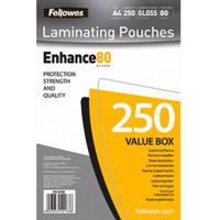 Fellowes Lamineerfolie DIN A4 80 micron glanzend 250 stuk(s) - thumbnail