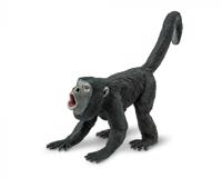 Safari wilde dieren Brulaap junior 10,5 cm zwart