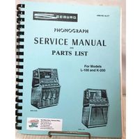 Service Manual & Parts List Seeburg Jukebox Model L-100 & K-200 - thumbnail