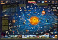 Poster 94ML Zonnestelselkaart voor kinderen, 140 x 100 cm | Dino's Map - thumbnail