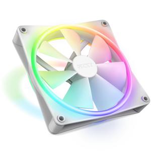 NZXT F120 RGB DUO - 120mm RGB Fan - Single - White