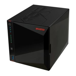 Asustor AS5404T data-opslag-server NAS Ethernet LAN Zwart N5105