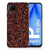 Huawei P40 Lite Siliconen Case Koffiebonen - thumbnail