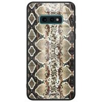 Samsung Galaxy S10e glazen hardcase - Snake crush