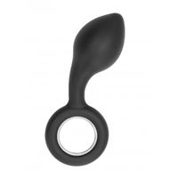 No. 63 - Dildo With Metal Ring - Black