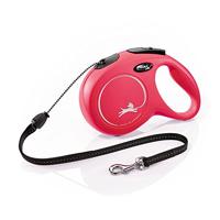 flexi New Classic M touw 8 m rood voor honden tot 20 kg