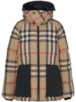 Burberry doudoune à motif Vintage Check - Marron