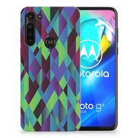 Motorola Moto G8 Power TPU Hoesje Abstract Green Blue