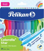 Pelikan Colorella Star viltstift, etui van 24 stuks - thumbnail