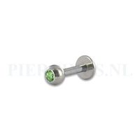 Labret 1.2 mm groen 6 mm