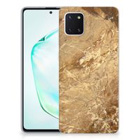 Samsung Galaxy Note 10 Lite TPU Siliconen Hoesje Marmer Creme - thumbnail