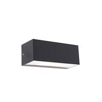 QAZQA - Moderne wandlamp zwart IP65 - Houks | Buitenverlichting - Kunststof Rechthoekig - E27 Geschikt voor LED - Max. 1 x 15 Watt