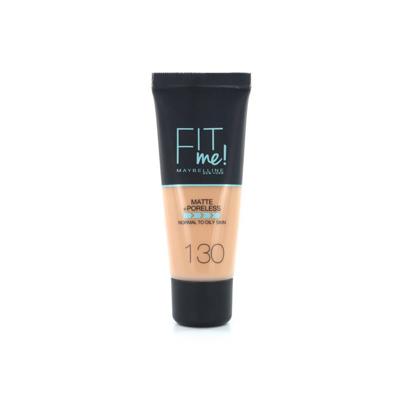 Maybelline Fit Me Matte + Poreless Foundation - 130 Buff Beige - Medium Dekkende Foundation met Matte Finish voor de Normale tot Vette Huid - 30 ml