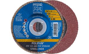 PFERD 67648125 PFF 125 A 80 PSF STEELOX Lamellenschijf Diameter 125 mm Boordiameter 22.23 mm RVS, Staal 10 stuk(s)