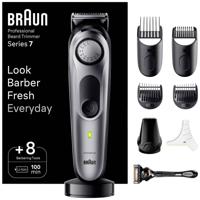 Braun BeardTrimmer 7 Baardtrimmer Series 7 BT7420, Trimmer Met Kapperstools en 100 Minuten Gebruiksduur - thumbnail