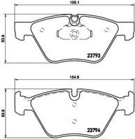 Remblokkenset, schijfrem BREMBO XTRA LINE P06057X