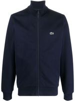 Lacoste cardigan zippé à patch logo - Bleu