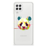 Samsung Galaxy A22 4G | M22 Telefoonhoesje met Naam Panda Color - thumbnail