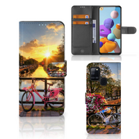 Samsung Galaxy A21s Flip Cover Amsterdamse Grachten