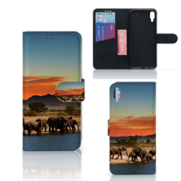 Sony Xperia L3 Telefoonhoesje met Pasjes Olifanten