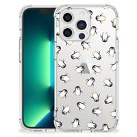 Doorzichtige Silicone Hoesje voor iPhone 13 Pro Max Pinguïn