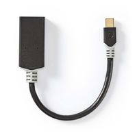 Mini-DisplayPort - HDMI©-Kabel | Mini-DisplayPort Male - HDMI©-Uitgang | 0,2 m | Antraciet - thumbnail