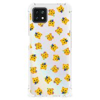 Doorzichtige Silicone Hoesje voor OPPO A53 5G | A73 5G Katten Emojis