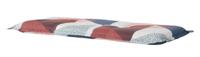 Madison bankkussen Triangle 150 x 48 x 7 cm polykatoen rood/blauw