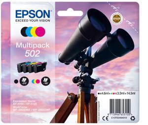 Epson Inktcartridge T02V6, 502 Origineel Combipack Zwart, Cyaan, Magenta, Geel C13T02V64010