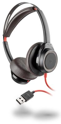 Blackwire C7225 - USB Headset - stereo - op oor - met bekabeling - USB-A - actieve geluidsdemping