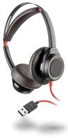 Blackwire C7225 - USB Headset - stereo - op oor - met bekabeling - USB-A - actieve geluidsdemping