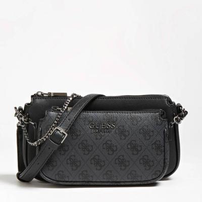 GUESS crossbody tas Mika antraciet