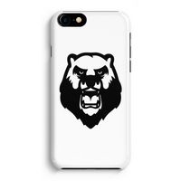 Angry Bear (white): iPhone 8 Volledig Geprint Hoesje