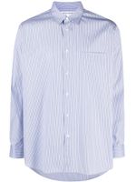 Comme Des Garçons Shirt chemise à rayures verticales - Bleu